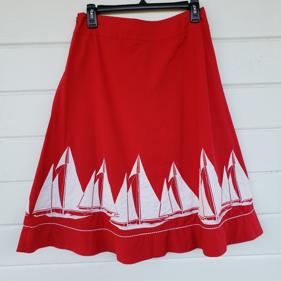 Liz Claiborne Dresses & Skirts - Liz Claiborne Red Nautical American Getaway Skirt